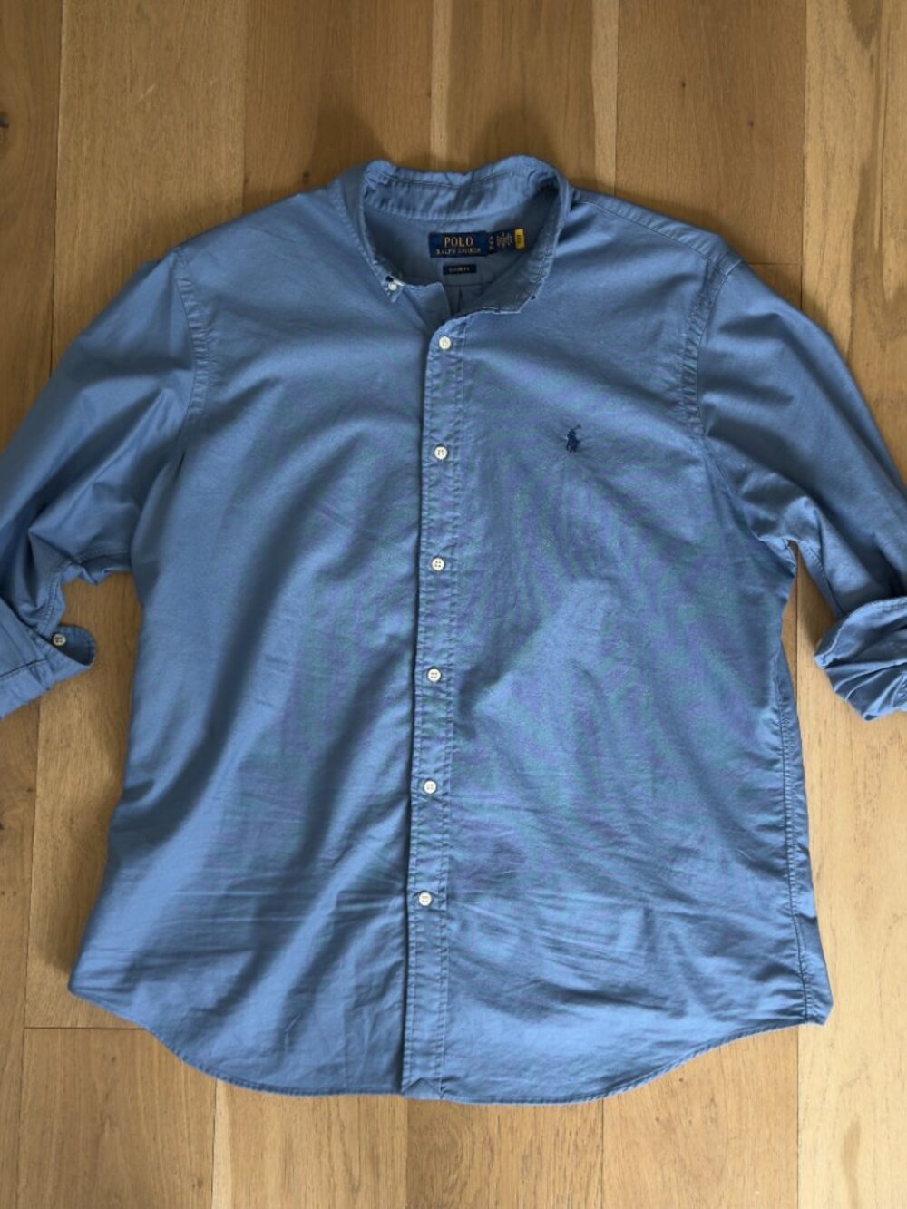 Polo Ralph Lauren Garment Dyed Oxford. Blue. Size XL. Like New.